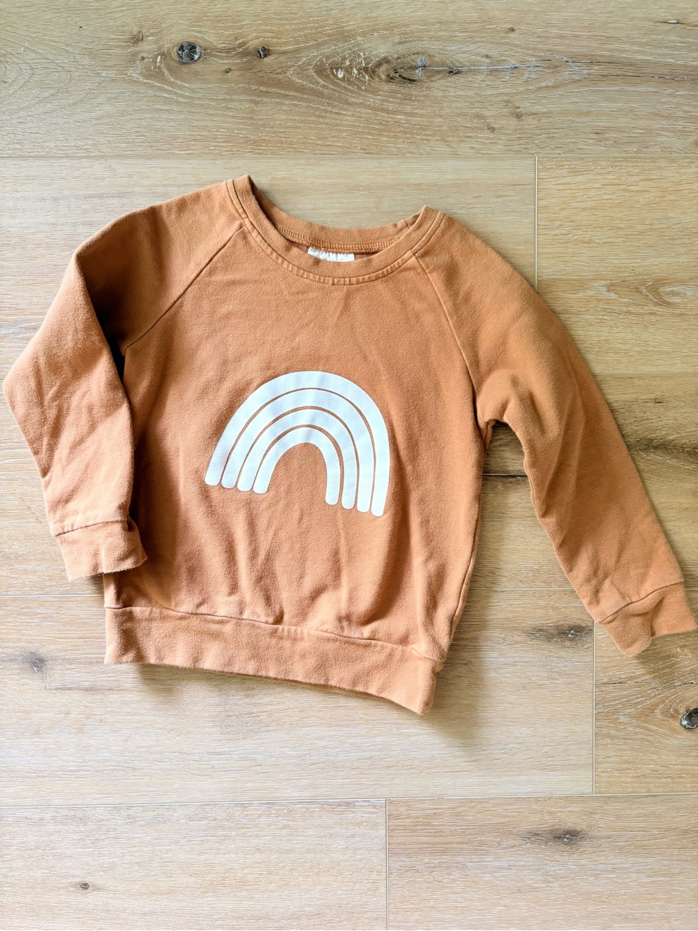Mebie Baby Cognac Rainbow Crewneck